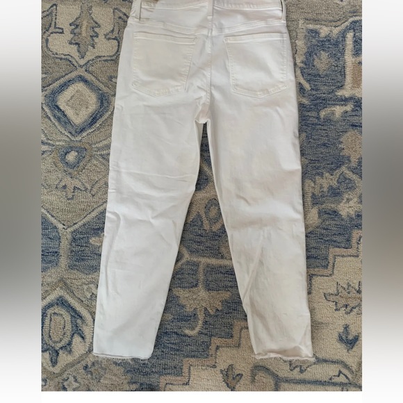 Madewell The Perfect Vintage Crop Jean In Tile White AJ193 Size 31 - Picture 4 of 7